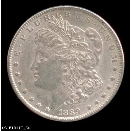 1889-P USA MORGAN SILVER DOLLAR - MS60