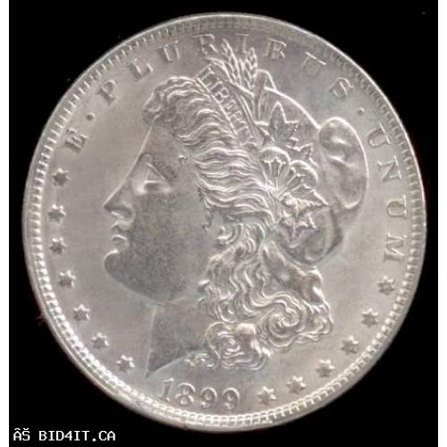 1899-P USA MORGAN SILVER DOLLAR - RAW MS62 - KEY DATE ***LOW MINTAGE***