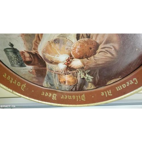 Vintage 1930-40s Louis F. Neuweiler's Sons Beer Tray from Allentown Pennsylvania. It highlights Cream Ale, Pilsner Beer, and Porter Advertizing