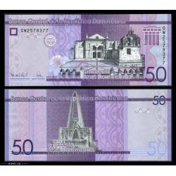 Dominican Republic - 50 Pesos Dominicanos 2023 - Cathedral/Basilica - P189f - Crisp UNC. BANKNOTE