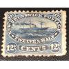 NEW BRUNSWICK, CANADA 1860 12½ Cents Stamp, Cat. Scott #10, SG# 18, Paddle-Steamer Washington, Used