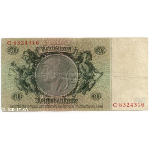 GERMANY | 1933 | 50 Reichsmark | VF-30  - LOT #001