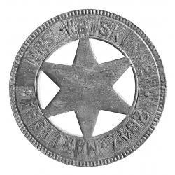 MRS WB SKINNER - MANITOBA CANADA TOKEN - 1940s Vintage WWII Era - Lucky Star Type