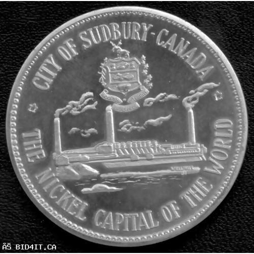 1964 Sudbury BIG NICKEL (Ontario) Canada Souvenir Medal  - Canadian Centennial Numismatic Park – Canada's Centennial - MS65