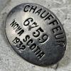 1932 NOVA SCOTIA CHAUFEUR LICENSE BADGE 6759 w/Original Pin Intact